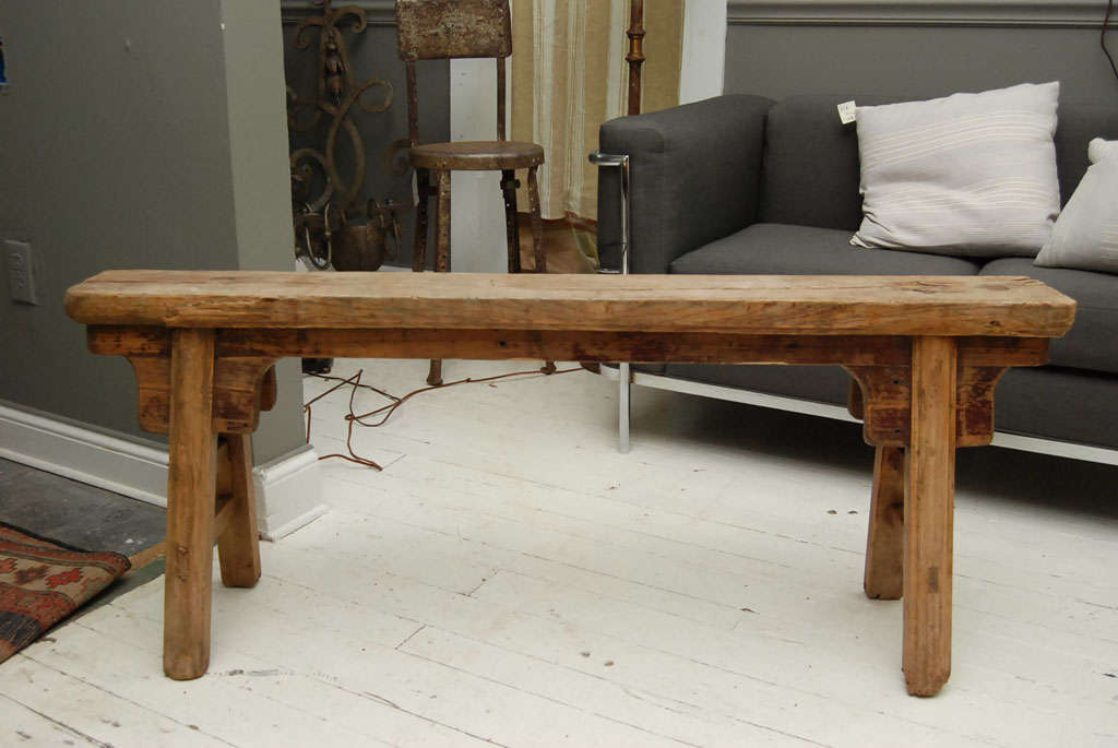 19th Century Rustic Chinese Bench