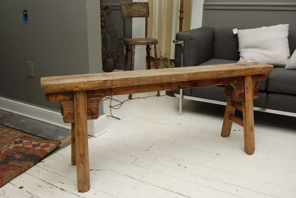Rustic elmwood bench.  Can be used indoor or outdoors.  Great to use for extra seating. <br />
<br />
Chair