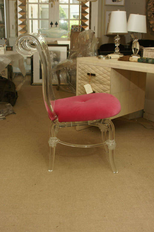 Helena Rubinstein Style Lucite Chair 1