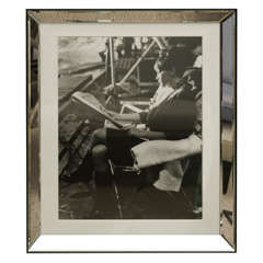 Photo of Leslie Caron in Beveled Mirrored Frame