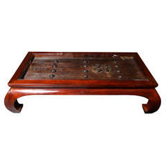 Coffee Table Fashioned from Antique 19th Century Door 12