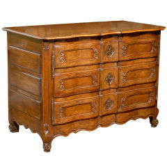 Walnut Commode with Doors