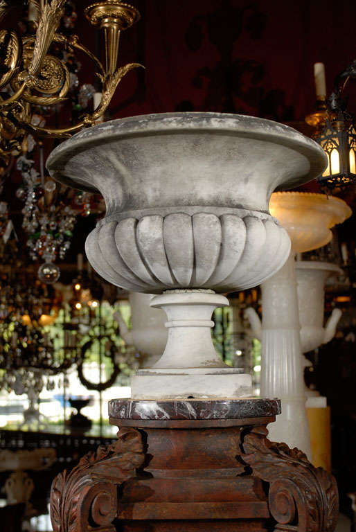 19th Century Marble urns For Sale