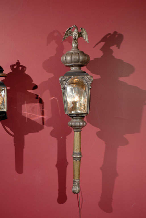 19th Century Pair carriage lanterns For Sale