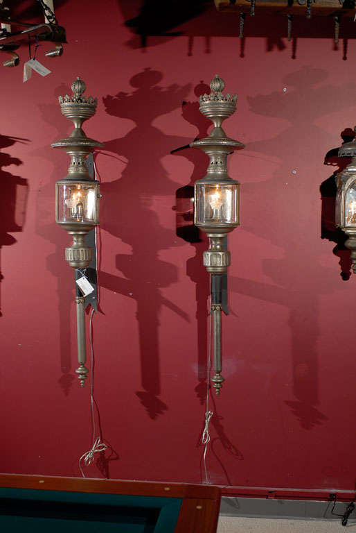 Fabulous pair of 19th century coach lanterns
