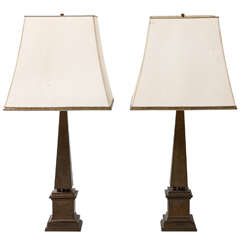 Seventies Obelisk Table Lamps
