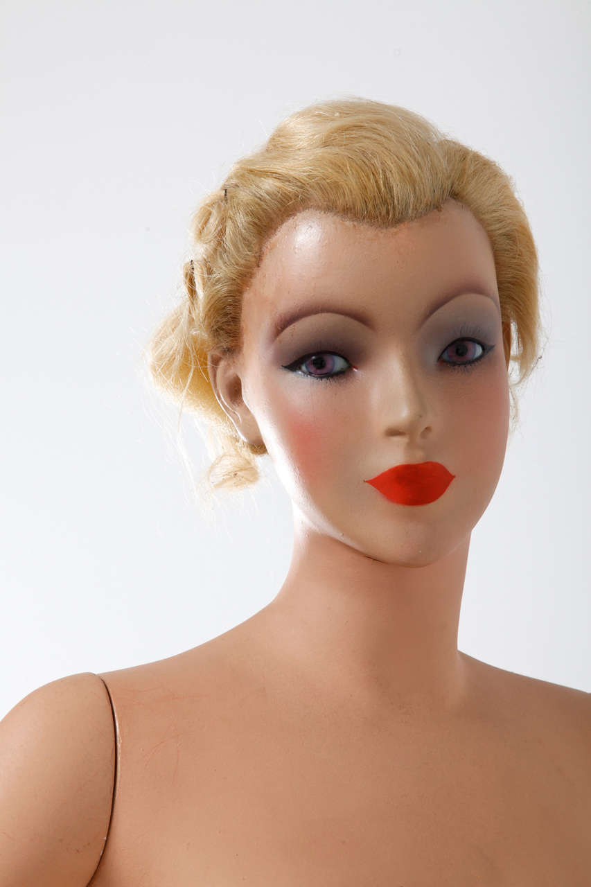 Lifesize 1950s Mannequin Designed by Pierre Imans Paris For Sale at 1stdibs