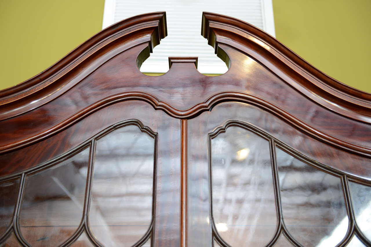 Fine Baltic Neoclassic Mahogany Breakfront, Late 18th Century For Sale 2