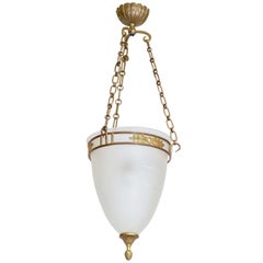  Antique French Ceiling Pendant Light 19th Century
