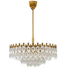 Crystal Gold-Plated Bakalowits Chandelier