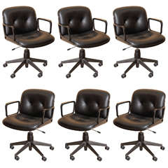 Set of Six MIM Desk Chairs Designed by Ico Paresi, Italy