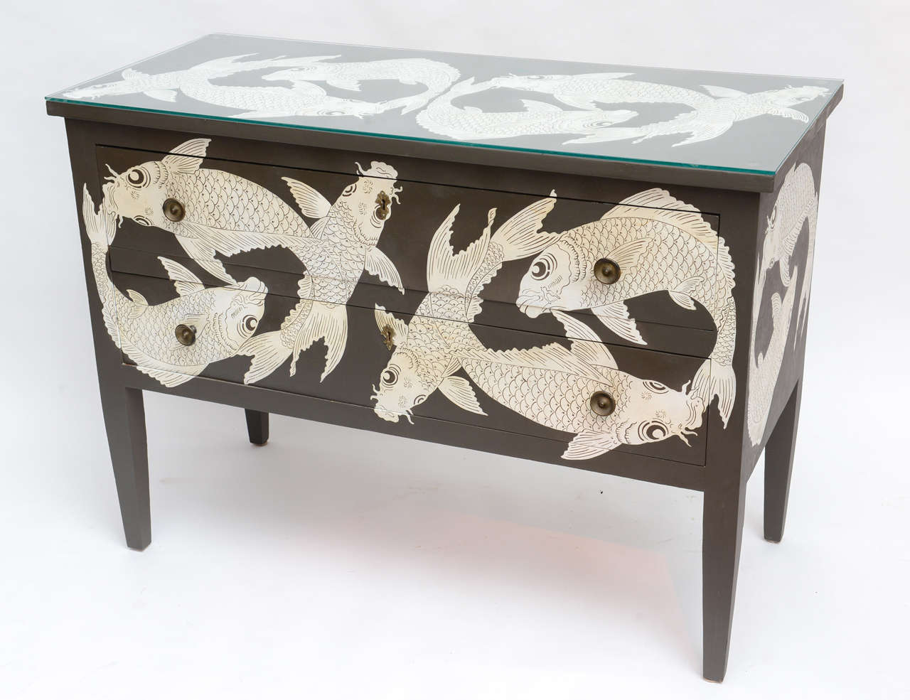American Painted Koi Chest