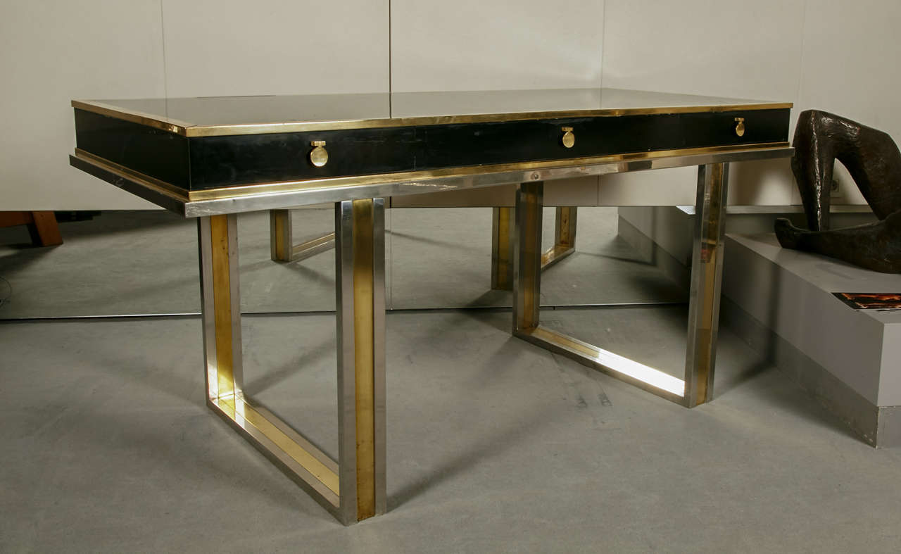 Important Desk by La Boetie's Parisian Workshop, 20th Century For Sale 1
