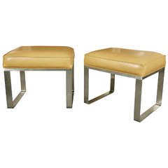 Pair of Stools by Milo Baughman