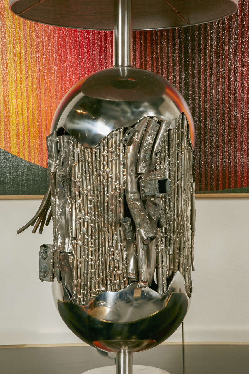 Contemporary Spectacular Sculpted Lamp by René Broissand For Sale