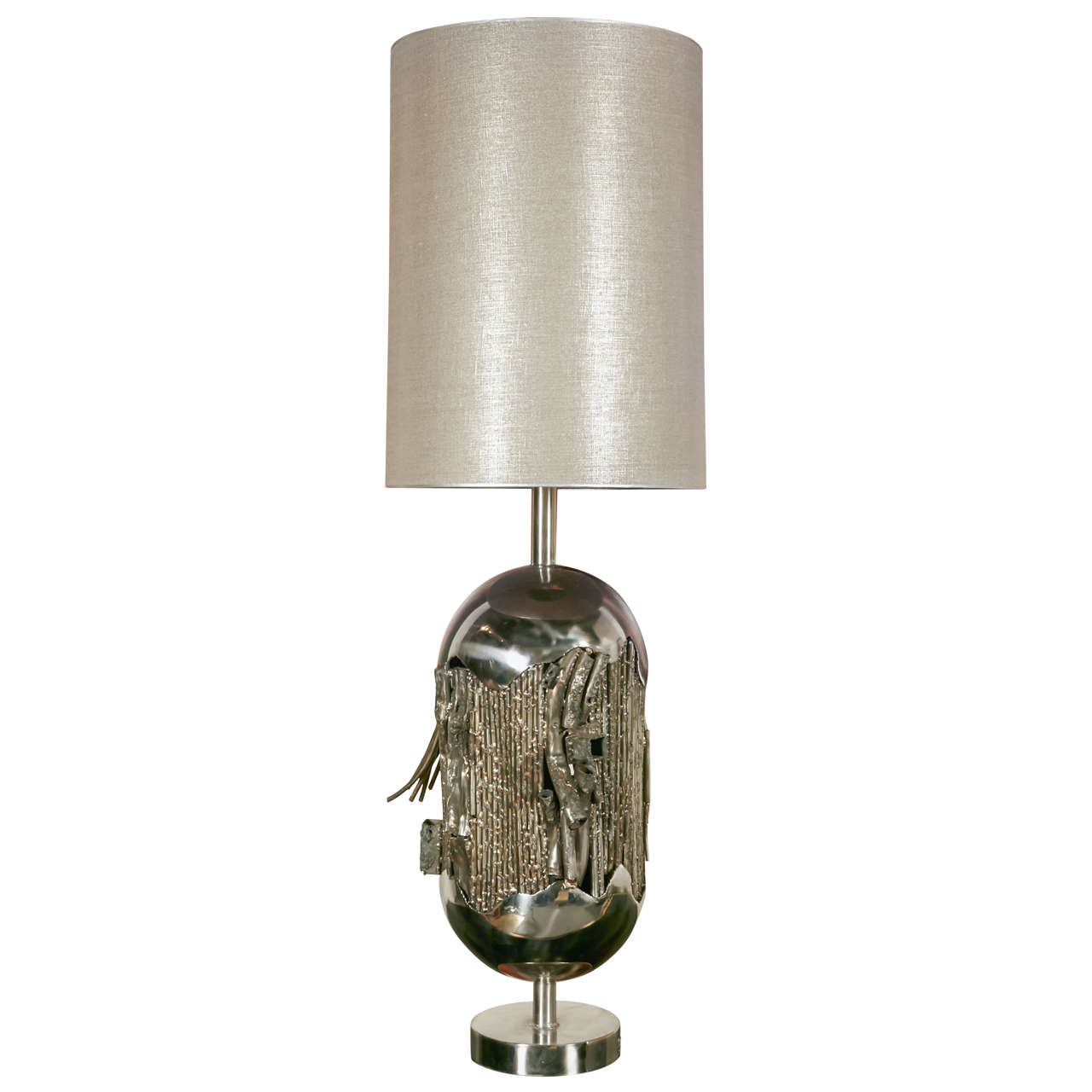 Spectacular Sculpted Lamp by René Broissand For Sale at 1stDibs