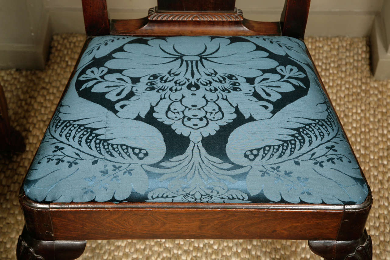 George II Irish Mahogany Side Chair circa 1740 For Sale