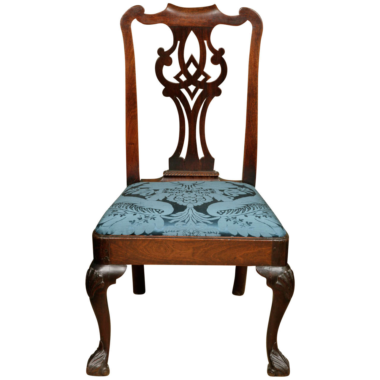 Irish Mahogany Side Chair circa 1740 For Sale at 1stDibs
