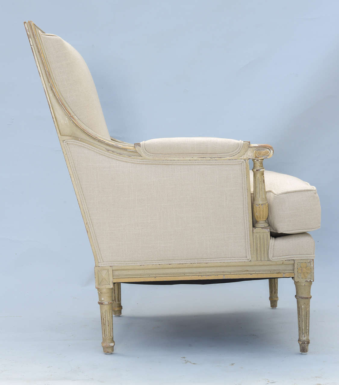 Louis XVI Pair of 19th Century Bergere Chairs