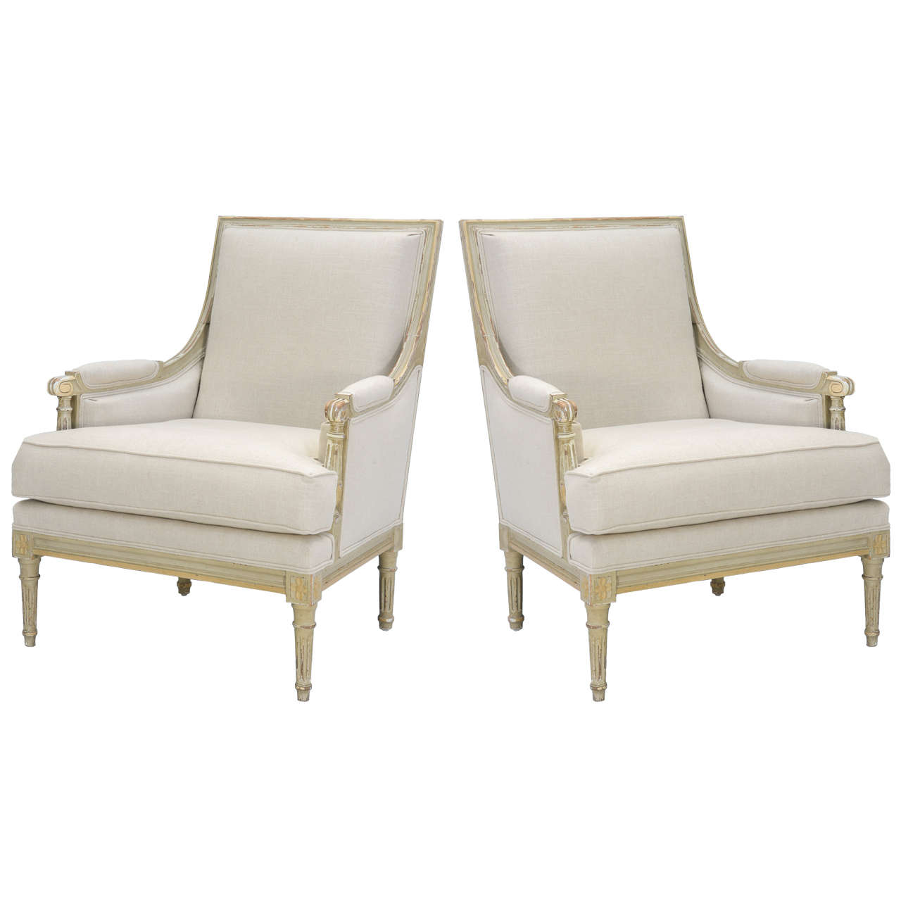 Pair of 19th Century Bergere Chairs