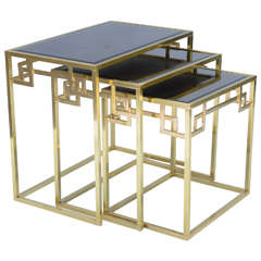 Set of Three Classical Greek Key Nesting Tables 5