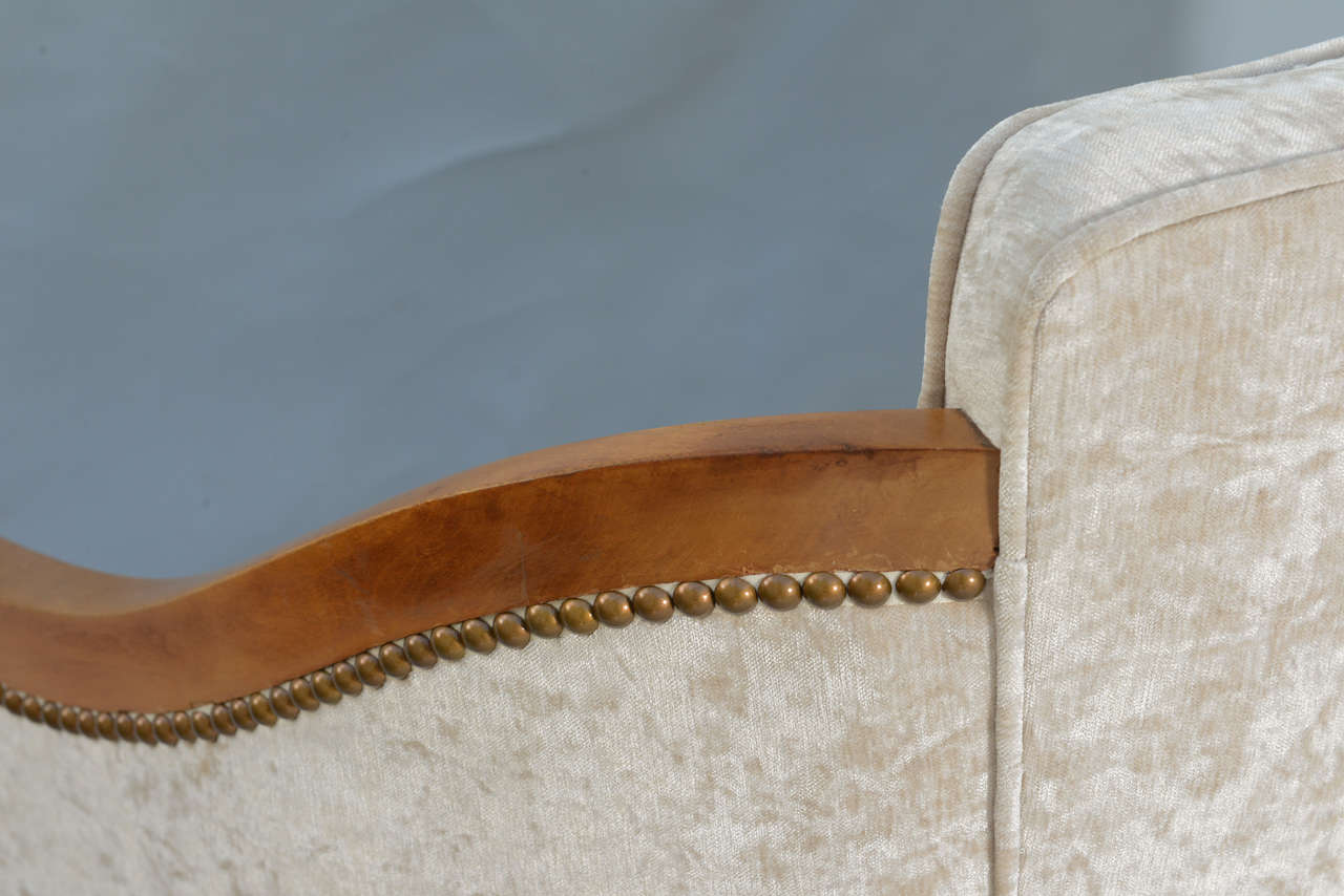 Biedermeier Style Upholstered Settee 2