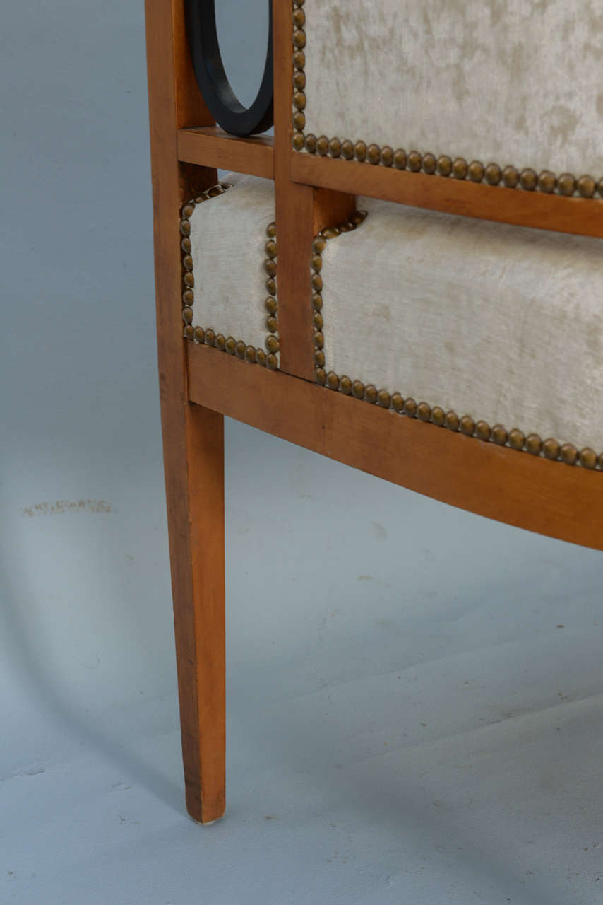 Biedermeier Style Upholstered Settee 3