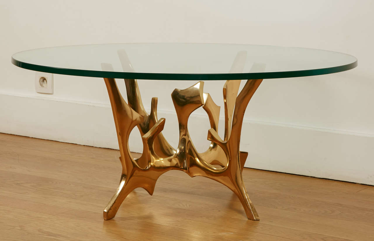 Circular Coffee Table by Fred Brouard, 1970s 2