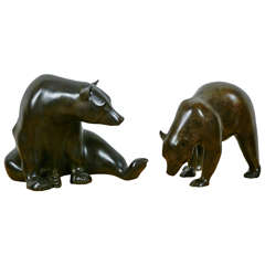 Sitting Bear and Grizzly, 2010 and 2013, by Jonathan Knight