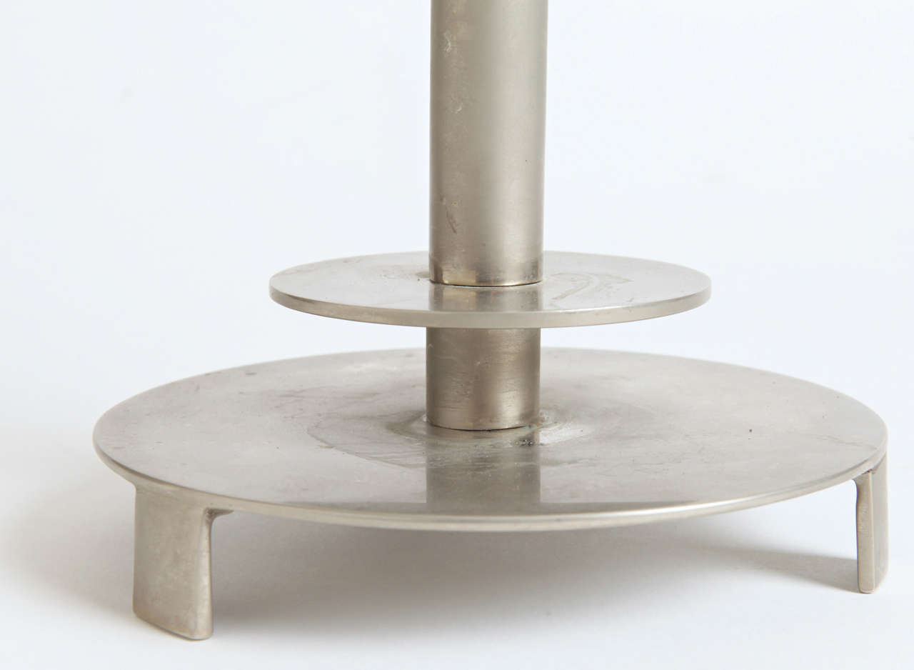 British Monumental Art Deco Candlesticks in the Manner of Serge Chermayeff for Dryad For Sale