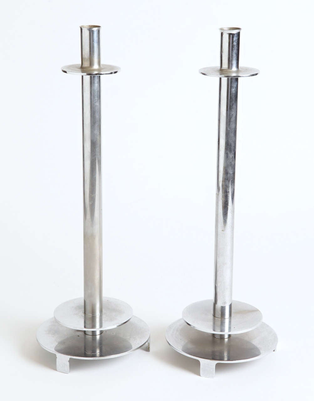 Monumental Art Deco Candlesticks in the Manner of Serge Chermayeff for Dryad For Sale 2