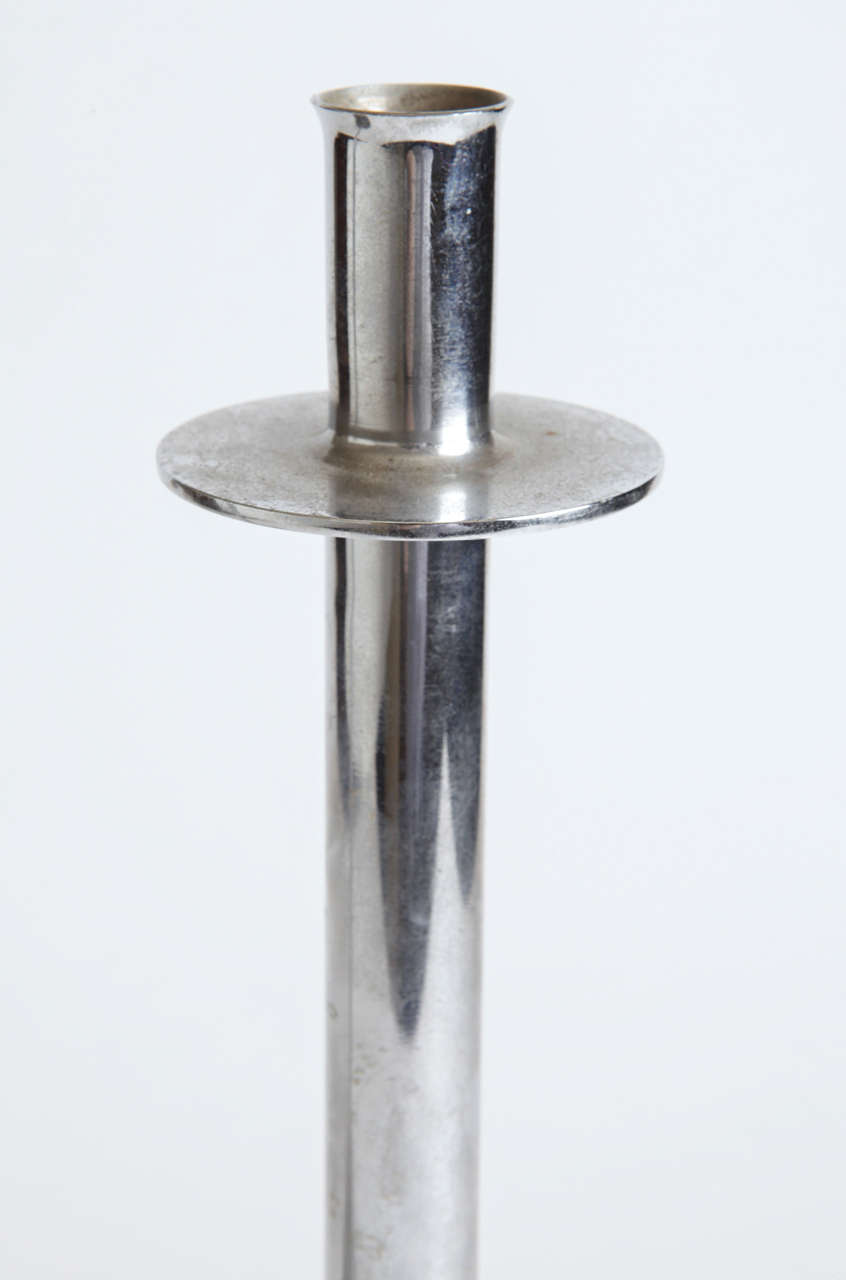 Monumental Art Deco Candlesticks in the Manner of Serge Chermayeff for Dryad For Sale 4