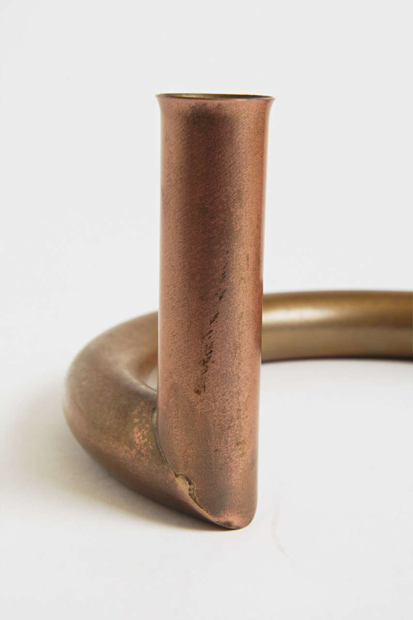 copper candlestick