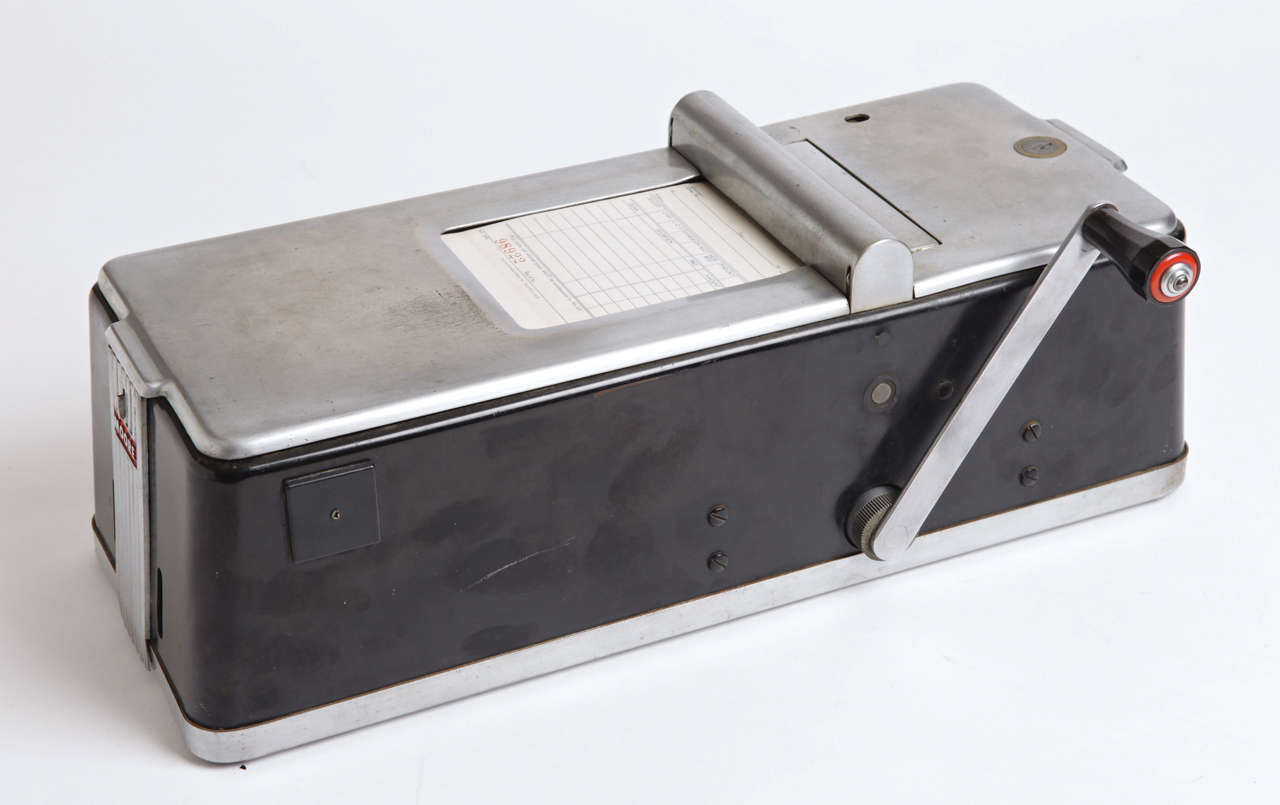 Industrial Walter Dorwin Teague Art Deco Receipt Printer for Moore Business Forms For Sale