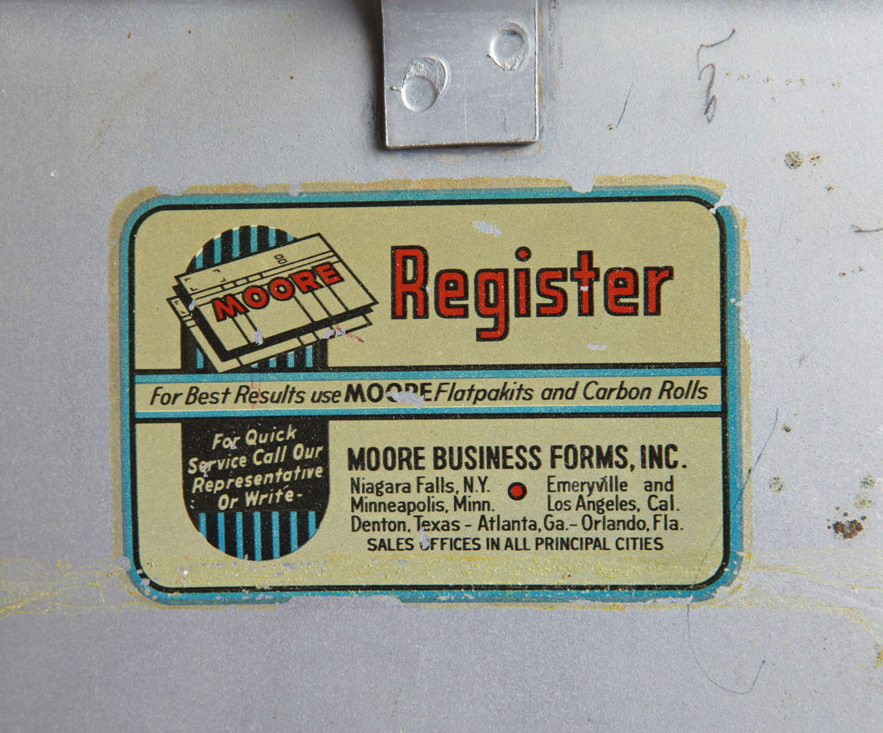 Mid-20th Century Walter Dorwin Teague Art Deco Receipt Printer for Moore Business Forms For Sale