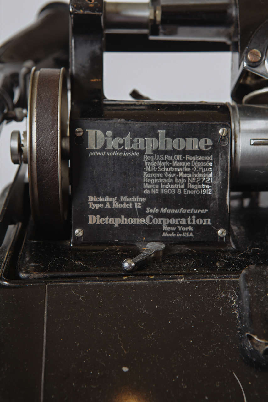 Mid-20th Century Original Machine Age Dictaphone
