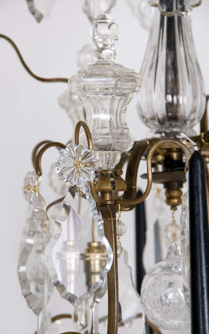 Bronze 19th Century Louis XV Style, Nine-Light Chandelier 6