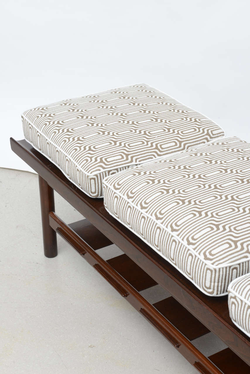 Mid-Century Modern Walnut Bench or Table 1