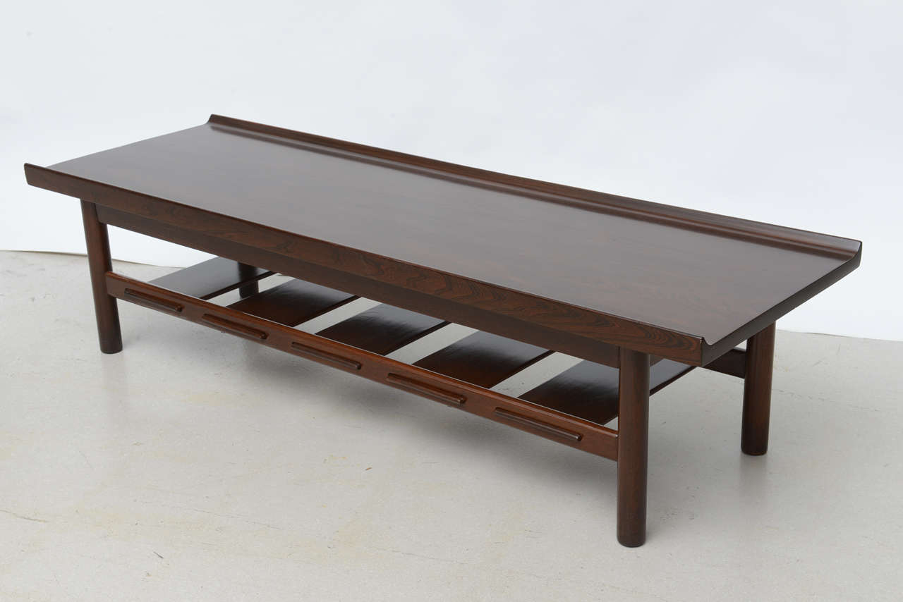 Mid-Century Modern Walnut Bench or Table 2