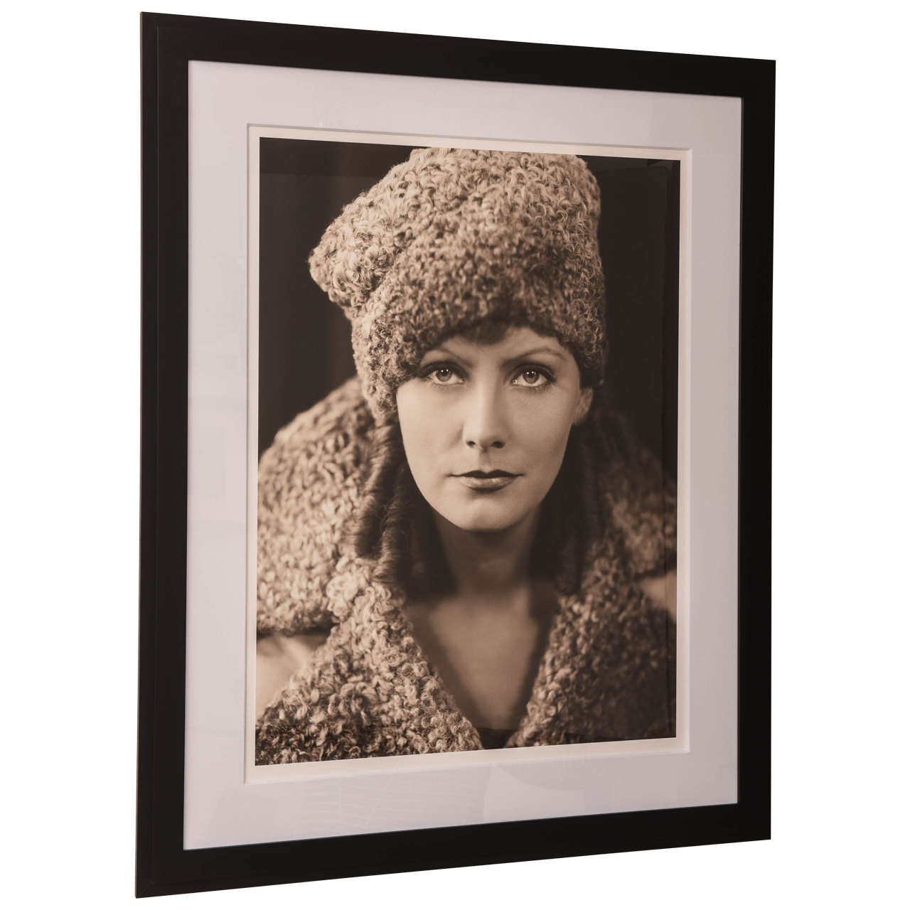 Framed Archival Pigment Photograph of Greta Garbo:  George Hurrell, 1936