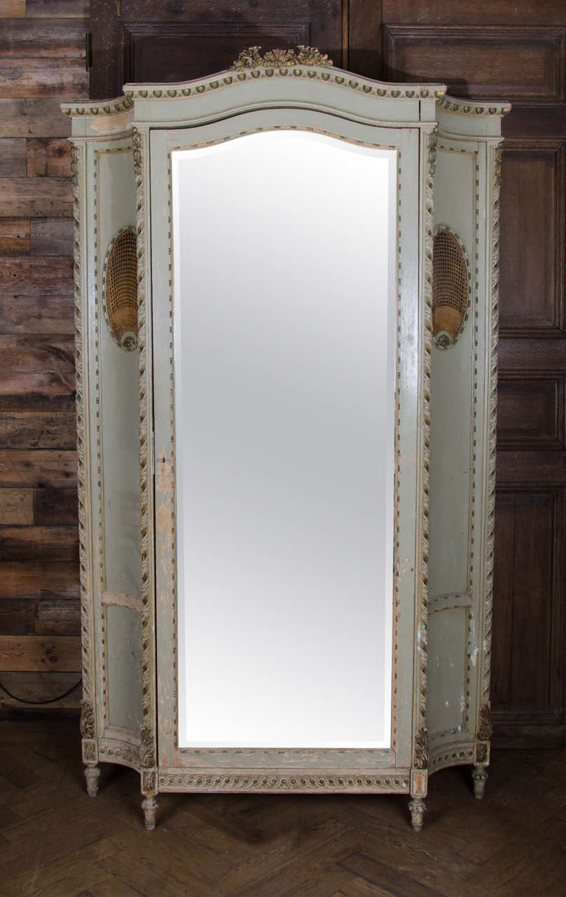19th Century French Mirrored Armoire or Wardrobe