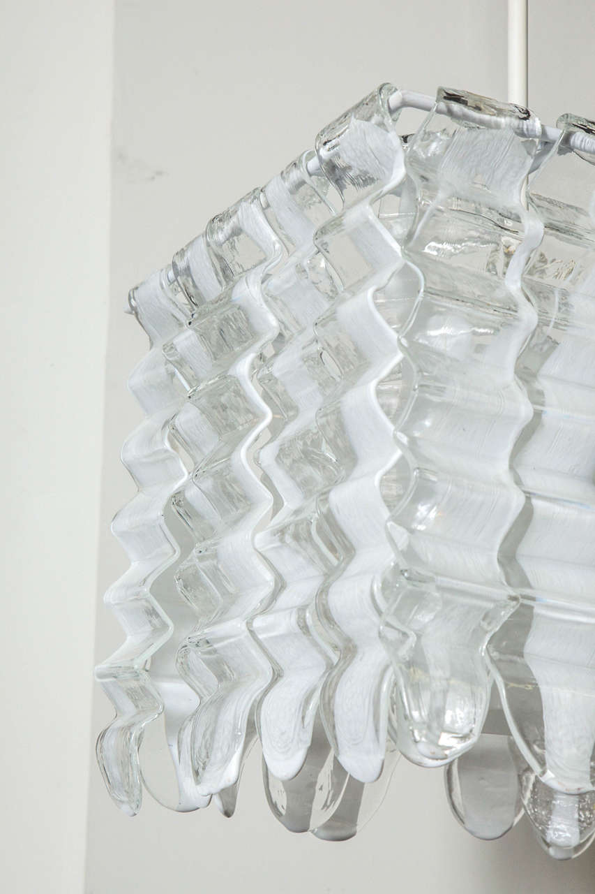 Art Glass Chandelier Made by Mazzega