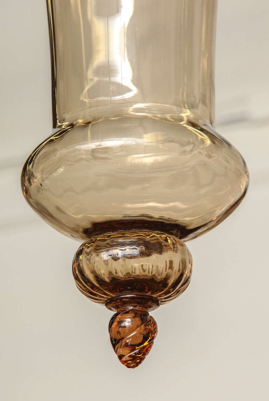Blown Glass Venini Cappelli Pendant Light Made in Italy in 1925 by Vittorio Zecchin For Sale
