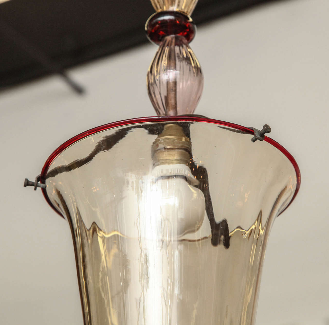 Venini Cappelli Pendant Light Made in Italy in 1925 by Vittorio Zecchin For Sale 1