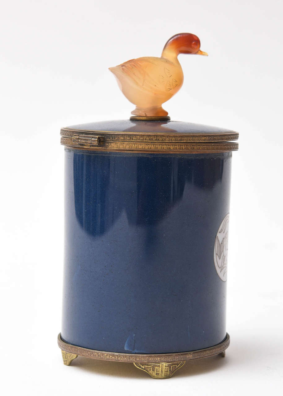 Vintage Enameled Cigarette Dispenser For Sale at 1stdibs