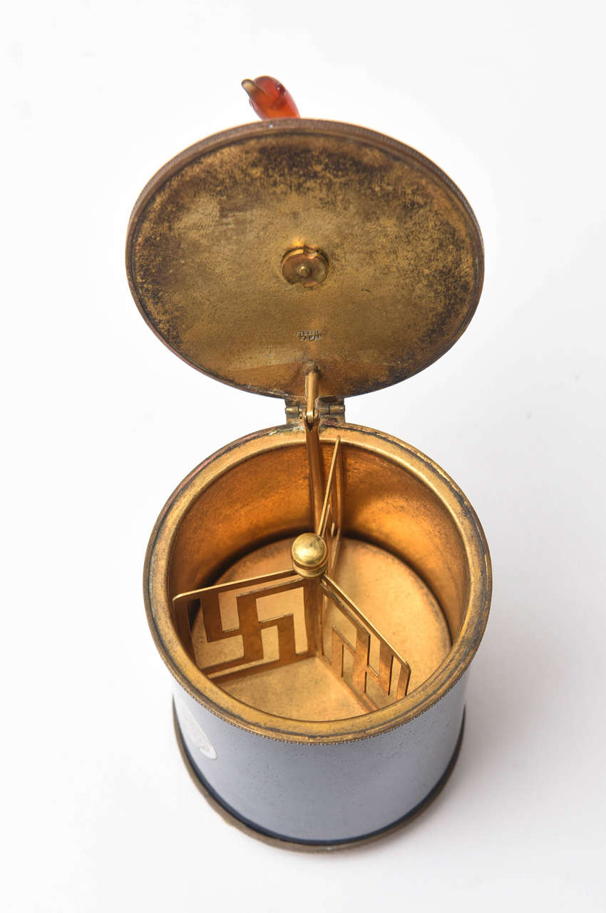 Vintage Enameled Cigarette Dispenser For Sale at 1stdibs