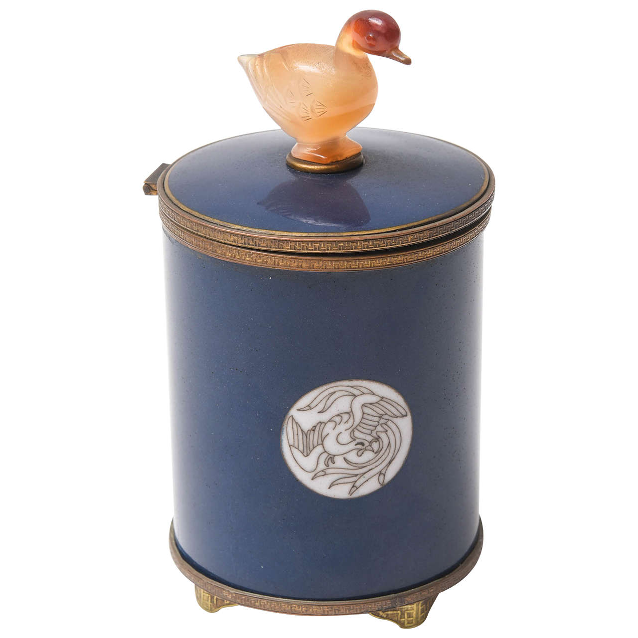 Vintage Enameled Cigarette Dispenser For Sale at 1stdibs