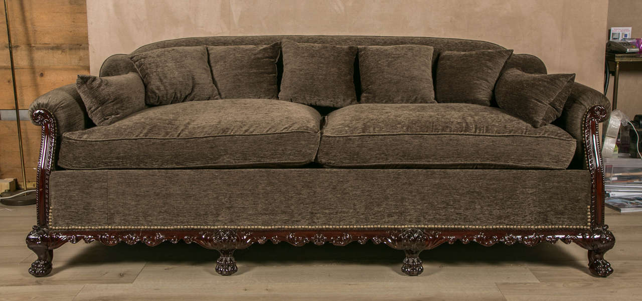 19th Century English Colonial Mahogany Sofa