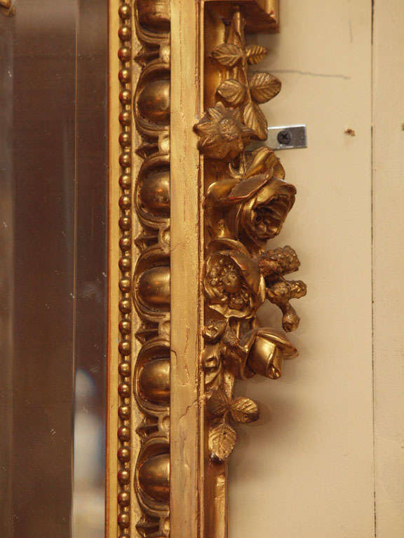 Antique French Louis XVI Gold Mirror 1