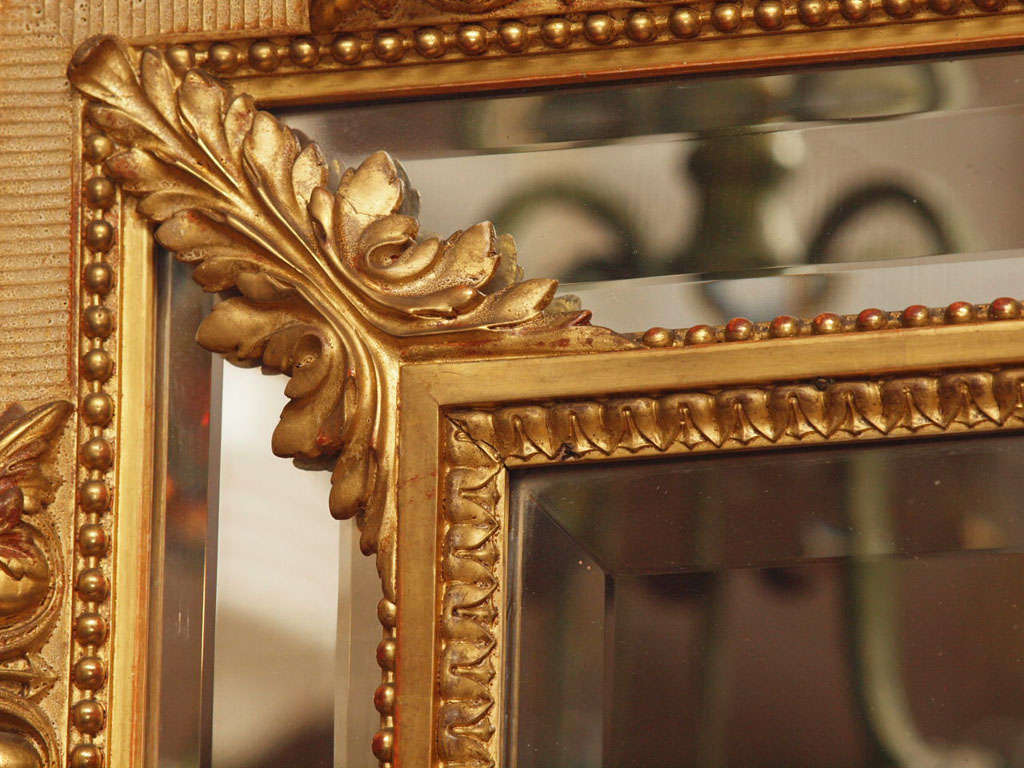 Antique French Louis XVI Gold Mirror 4